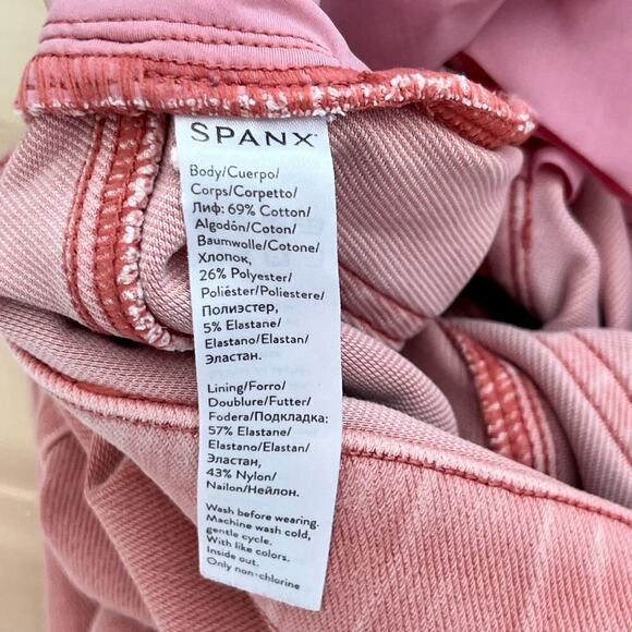 Spanx Pink Jean-ish Ankle Leggings Pull-on Skinny Shaping‎ Pants, Size Small - Picture 11 of 11